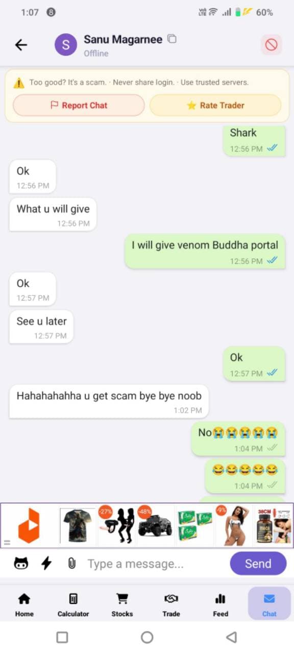 Guys he scam me my main acc😭😭😭😭😭😭😭😭😭😭😭😭😭😭