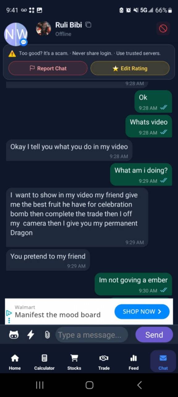 Scammer tried his best lol