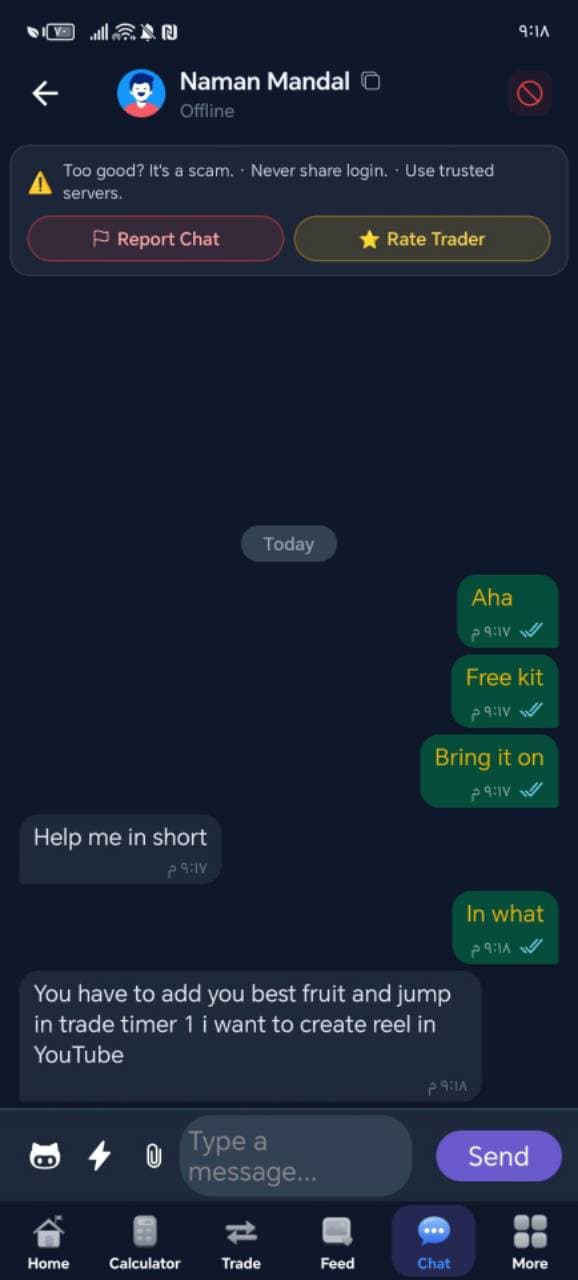 Be careful block him if u chat him