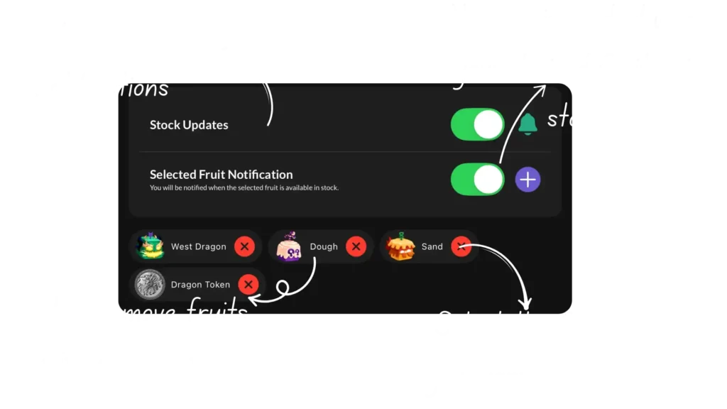 stock alert notification blox fruits